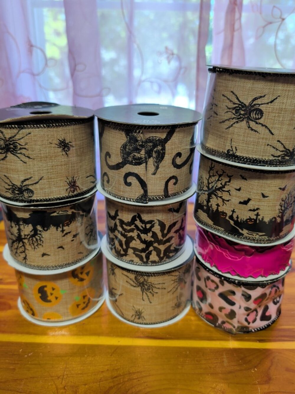 Ribbon, 9 rolls Halloween